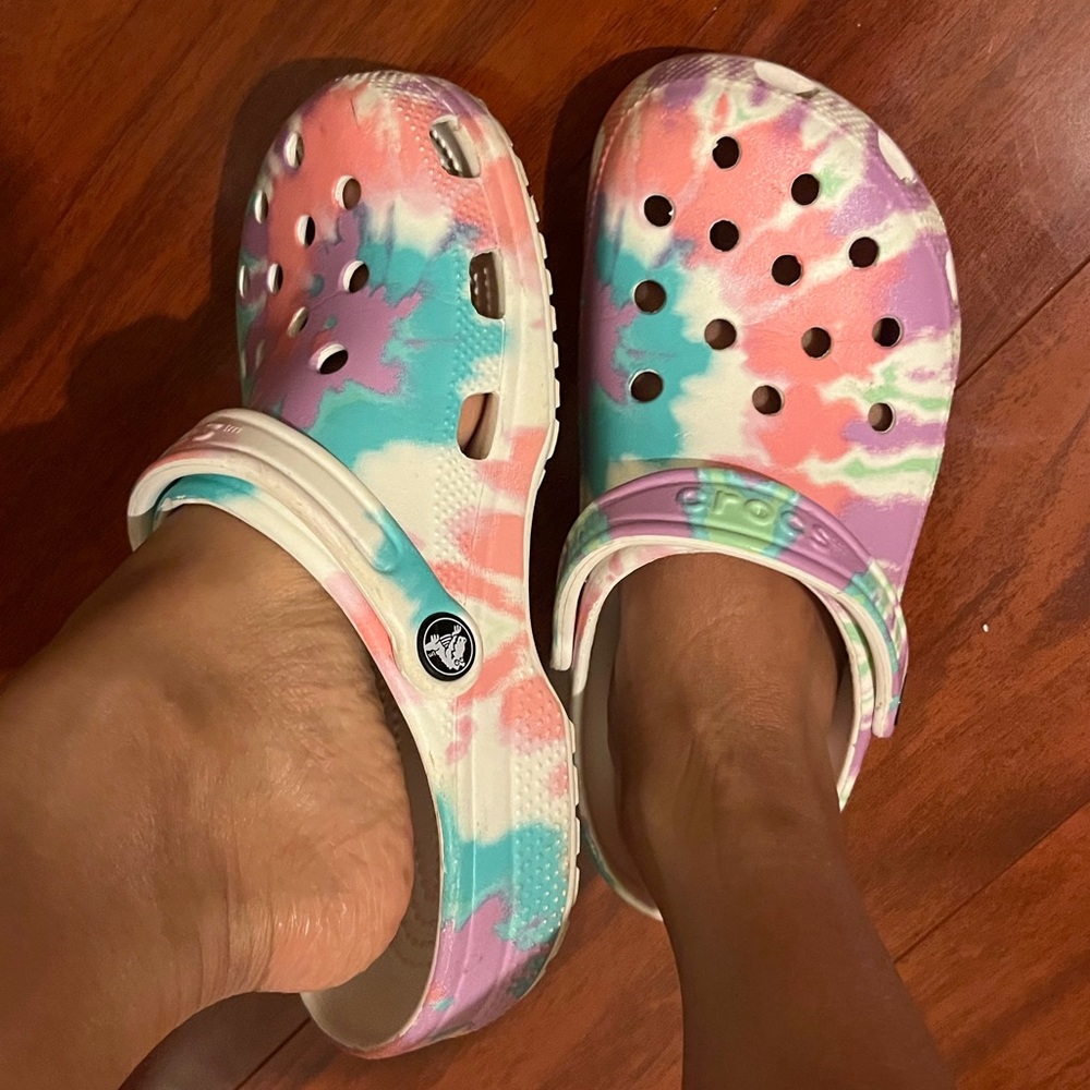 Tie-dye Womens Crocs